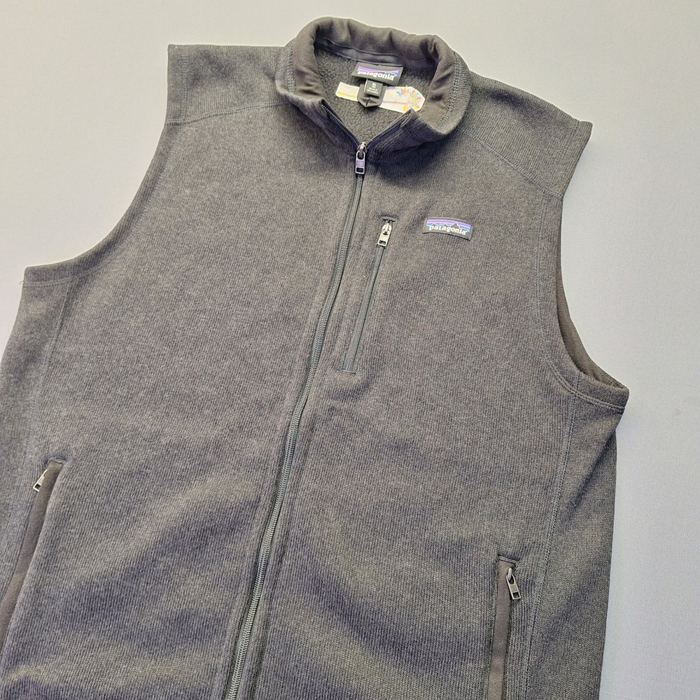 Patagonia Better Sweater Vest Mens XL Black Full Zip Fleece 25882 FA19 Vest